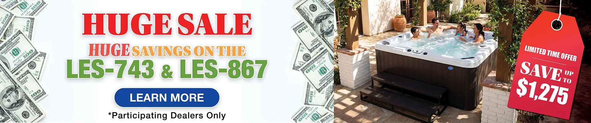 Calspas hot tub being used in a family setting - Mokana